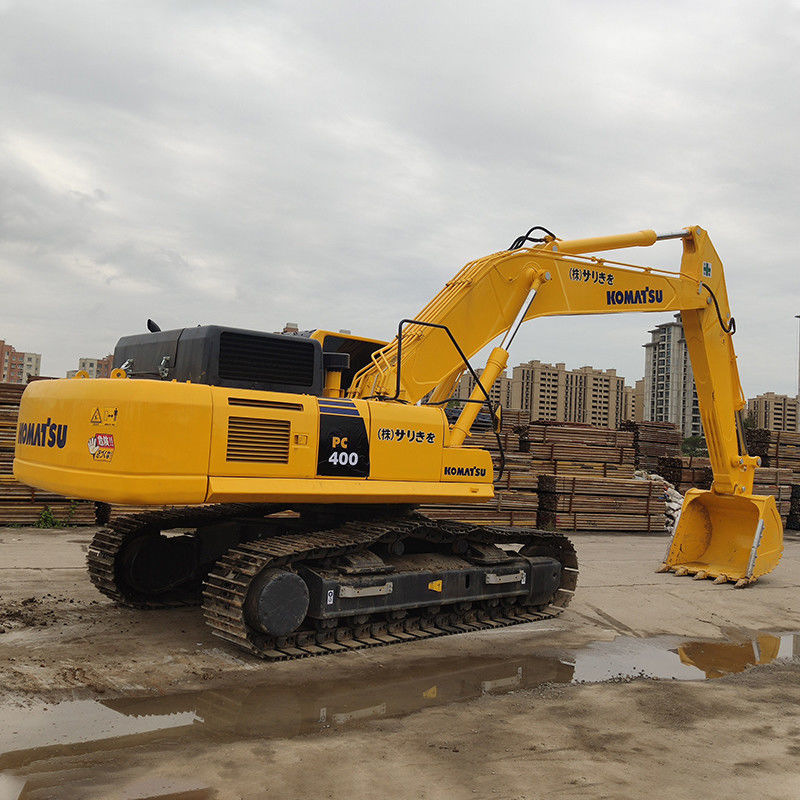 40 toneladas de peso operacional usado Komatsu PC400-8 Grande escavadeira hidráulica com desempenho
