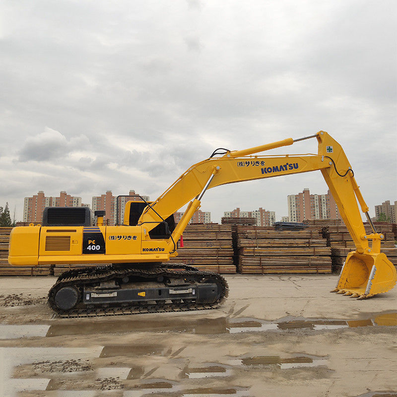 40 toneladas de peso operacional usado Komatsu PC400-8 Grande escavadeira hidráulica com desempenho
