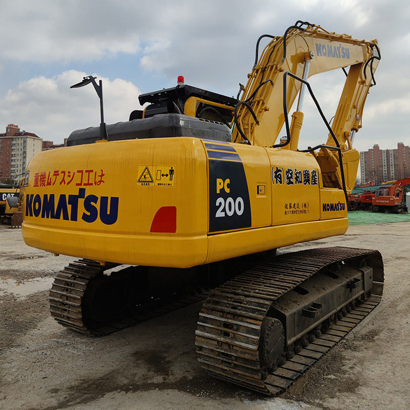 20 toneladas de peso operacional Komatsu PC200 escavadeira com cor original de segunda mão