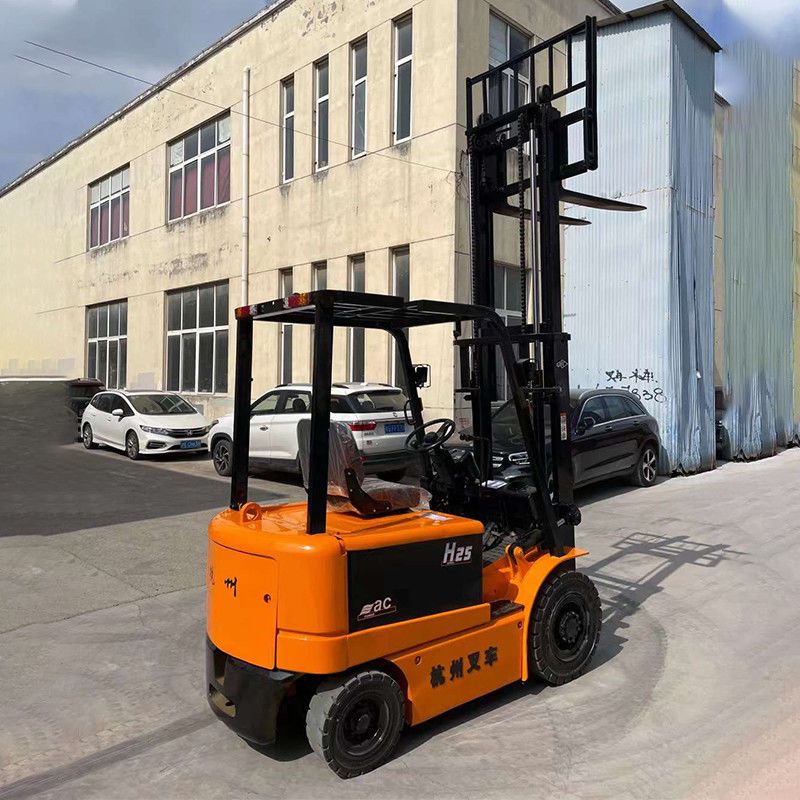 2 portões quadrados 4 rodas motrizes todo terreno empilhadeira elétrica 2.5 toneladas Bateria de lítio usada