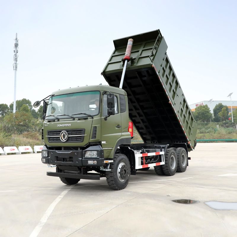 Dong Fong Verde 6*4 RHD 430HP camião de despejo de lixo câmara traseira carga de alta capacidade 21-30T