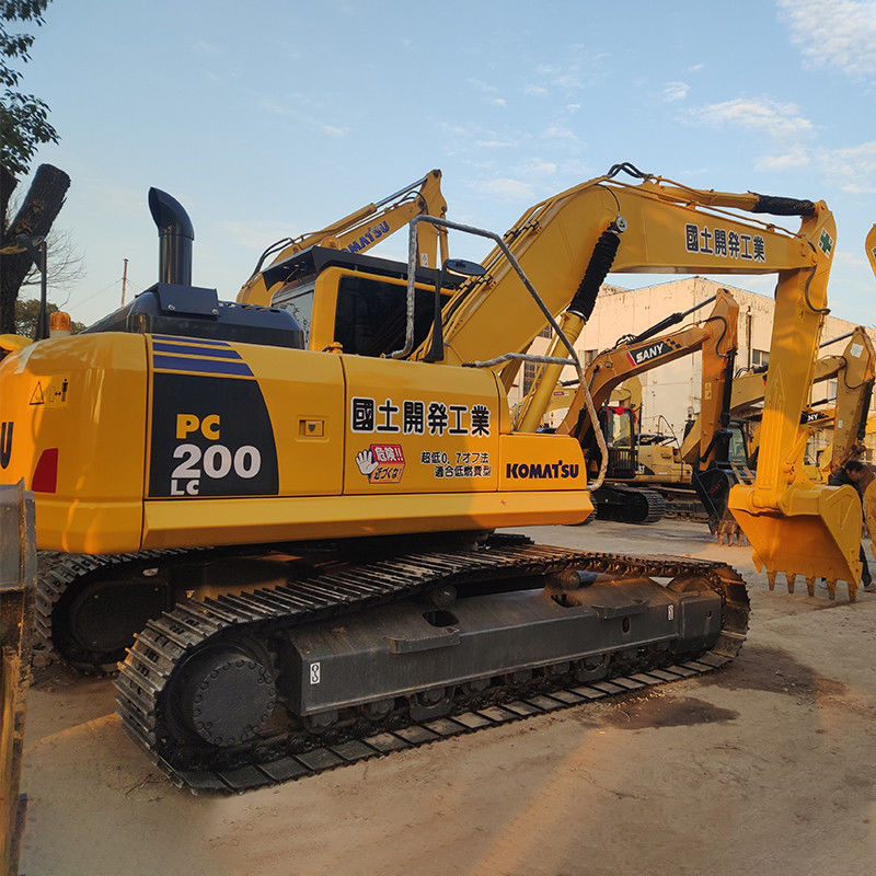2017 Ano usado Komatsu PC200 Excavator 20 Ton Crawler Excavator com motor original