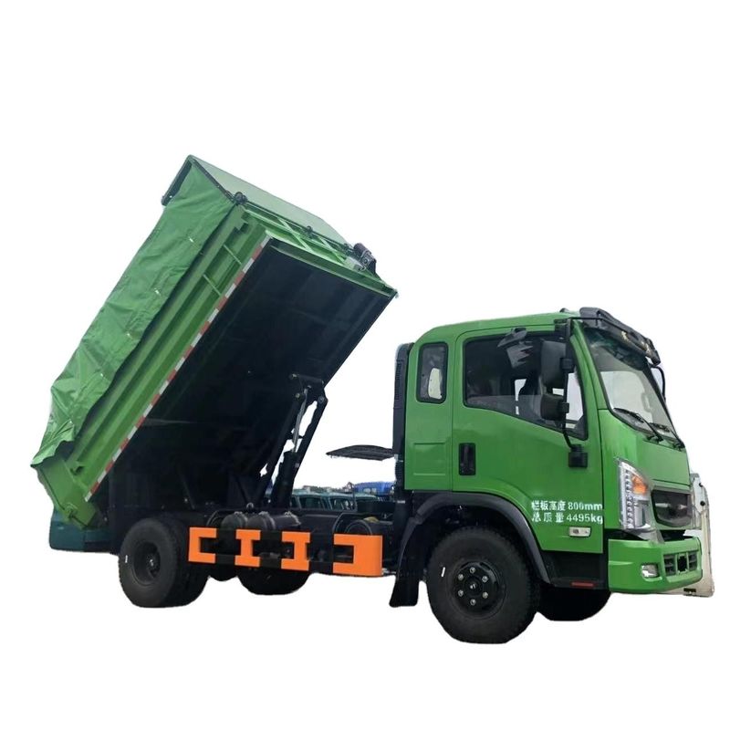 156HP EURO-V Emission Light Dump Tipper Truck em tipo de combustível diesel Sem controle de velocidade