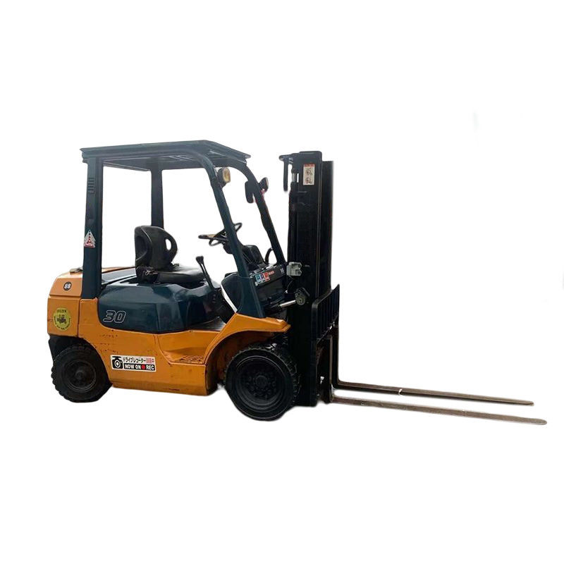 10 toneladas de empilhadeira diesel com 80/370 de bateria de tensão/capacidade e largura de garfo de 125 mm