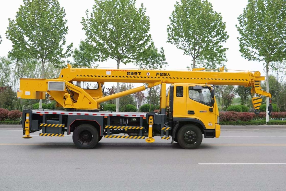 Potência de cavalo 160HP Amarelo 12-15 toneladas guindaste Equipamento de elevação Caminhão Guindaste Caminhão de guindaste usado