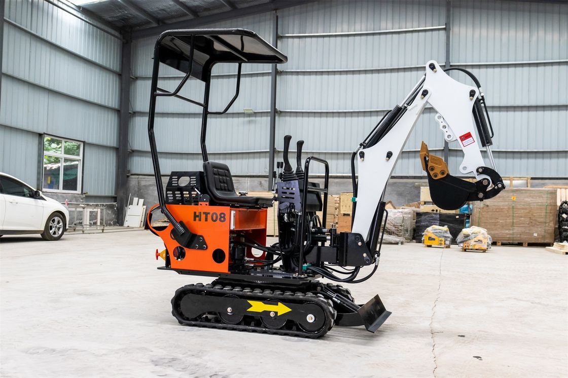 CHANGCHAI Motor de 1 tonelada Excavadora de rastreamento Mini Excavadora com comprimento de aterragem de pista de 1140 mm