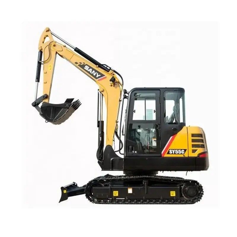 Sany Used Excavator SY55C Pro com motor original e 5780 kg de peso da máquina