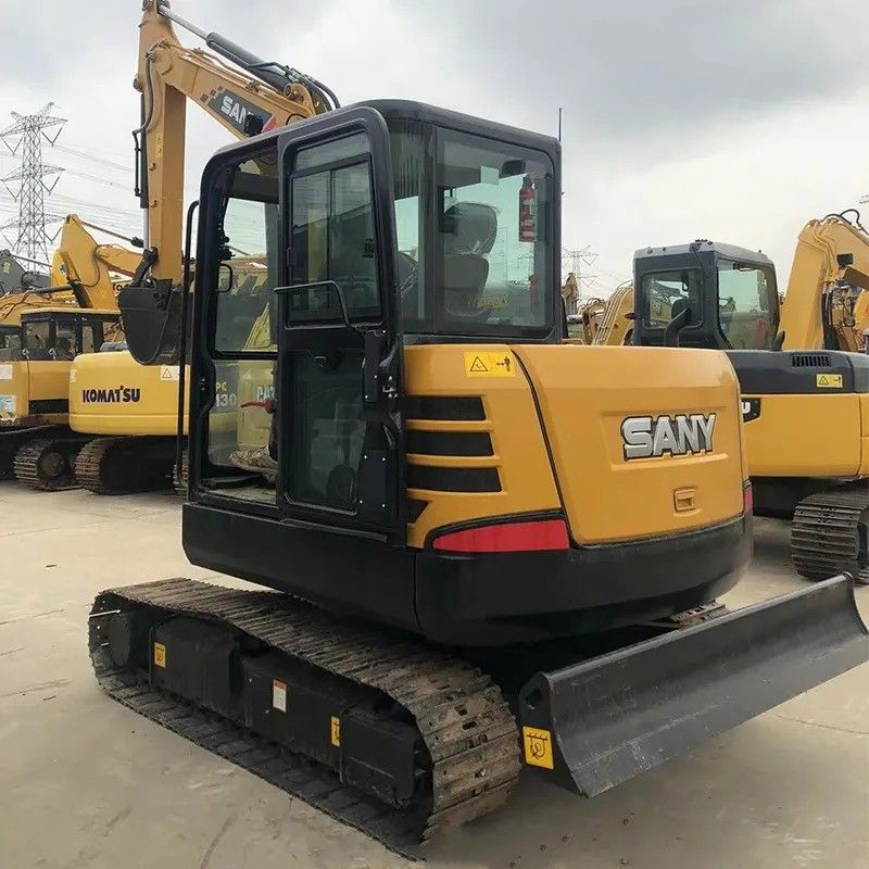 Sany Used Excavator SY55C Pro com motor original e 5780 kg de peso da máquina