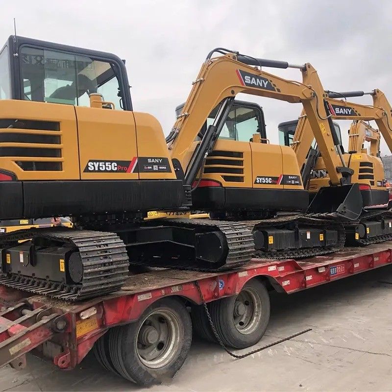 Sany Used Excavator SY55C Pro com motor original e 5780 kg de peso da máquina