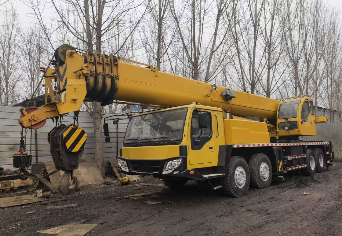 QY50KA 50t Cranes móveis de caminhões usados com motor em boas condições 11,4m-43,5m comprimento de barra
