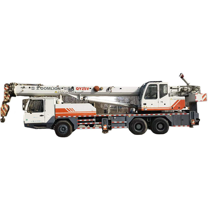 Máquina de Super Guindaste Branca de 39 m Guindaste de Camião de 25 toneladas Zoomlion QY25V Guindaste de Camião Móvel Usado