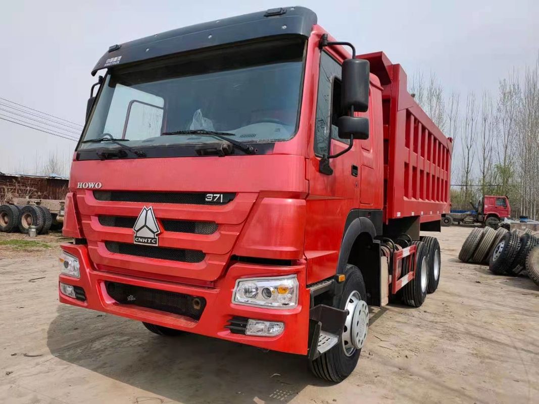 Sinotruk Howo Tipper Trucks 6x4 371hp 10 Wheeler Dump Truck com nenhum controle de velocidade