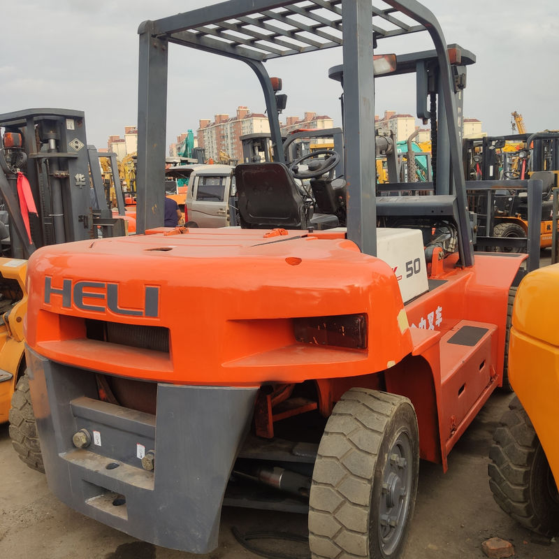 Forquilhinha de segunda mão de 5 toneladas com motor Heli Isuzu Capacidade de elevação nominal de 3 toneladas