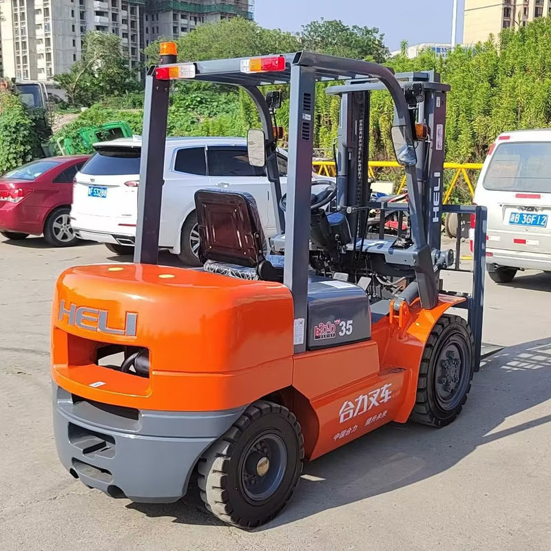 HELI chinês 3.5 toneladas usado diesel em empilhadeira com manobrabilidade lateral flexível