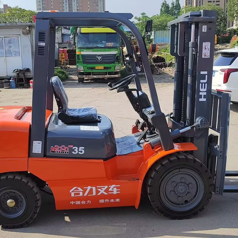 HELI chinês 3.5 toneladas usado diesel em empilhadeira com manobrabilidade lateral flexível