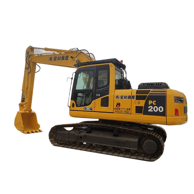 Excavadora de segunda mão Komatsu PC200-8 em cor original com cilindro hidráulico