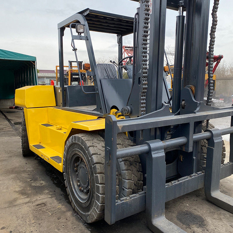 Carregadeira Komatsu Diesel usada para contêineres de 12-16 toneladas comprimento do garfo 1070 mm largura do garfo 150 mm