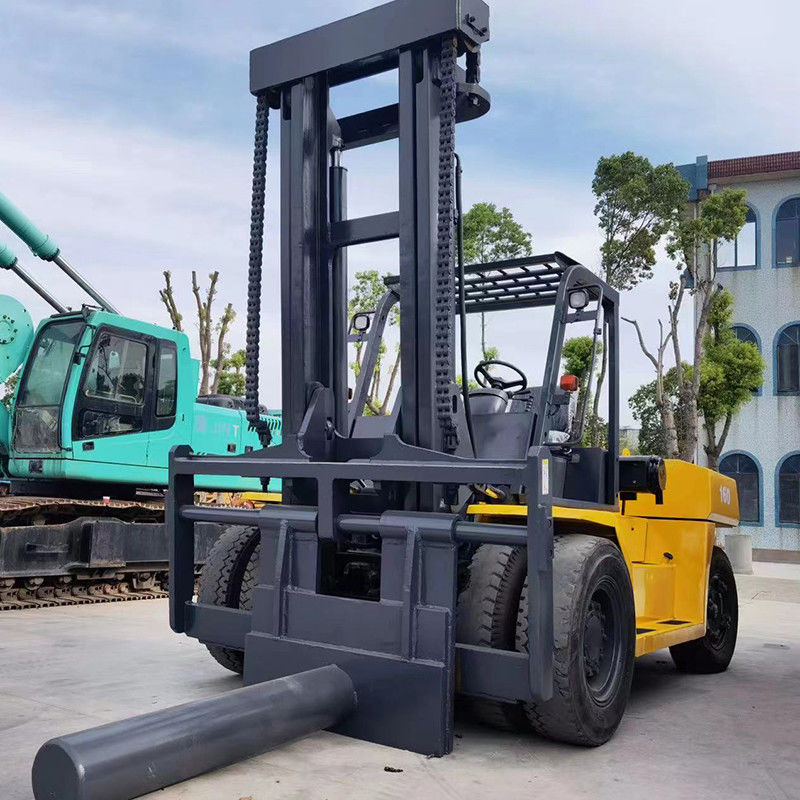 Fazendas 16 Ton Diesel Usado em empilhadeira Komatsu com 4m altura de elevação e 150m largura de garfo