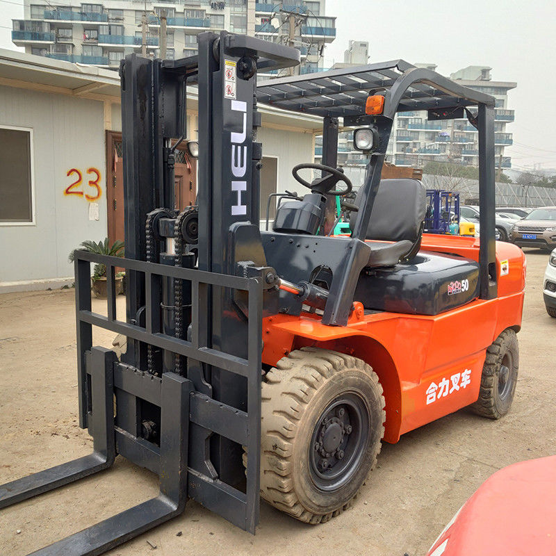 Depois do serviço 5 toneladas Heli 40ft Container Lifting Forklift para operação de contêineres