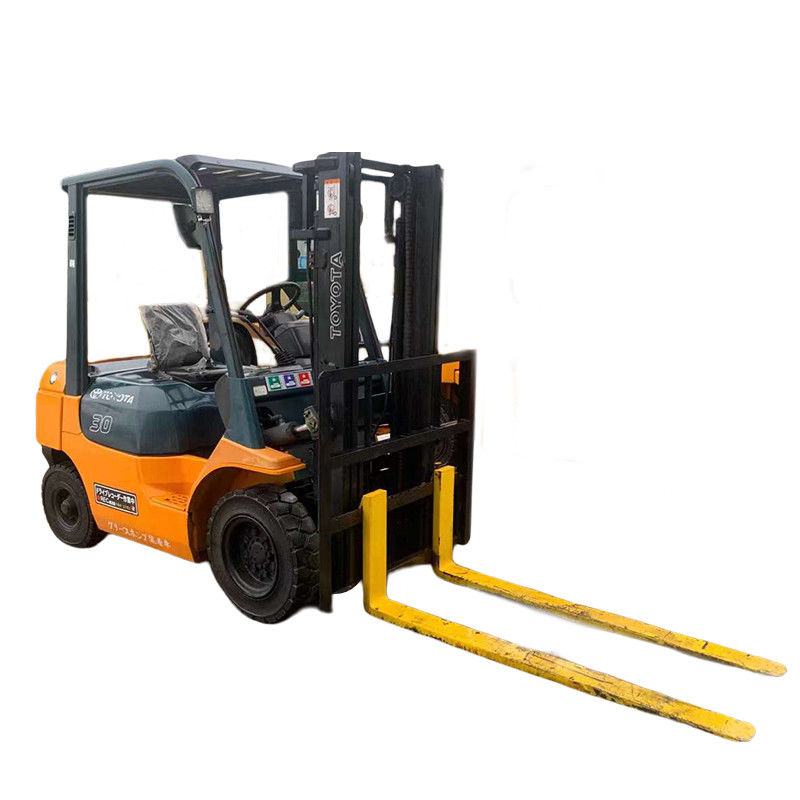 Lojas de materiais de construção Toyota Diesel usado 3 toneladas 7F empilhadeira com mudança lateral 3450 KG
