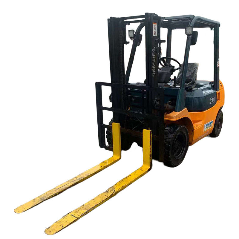 Lojas de materiais de construção Toyota Diesel usado 3 toneladas 7F empilhadeira com mudança lateral 3450 KG