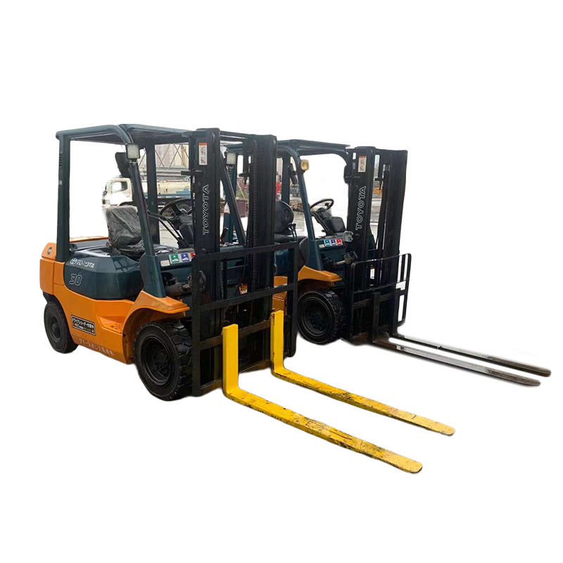 Lojas de materiais de construção Toyota Diesel usado 3 toneladas 7F empilhadeira com mudança lateral 3450 KG