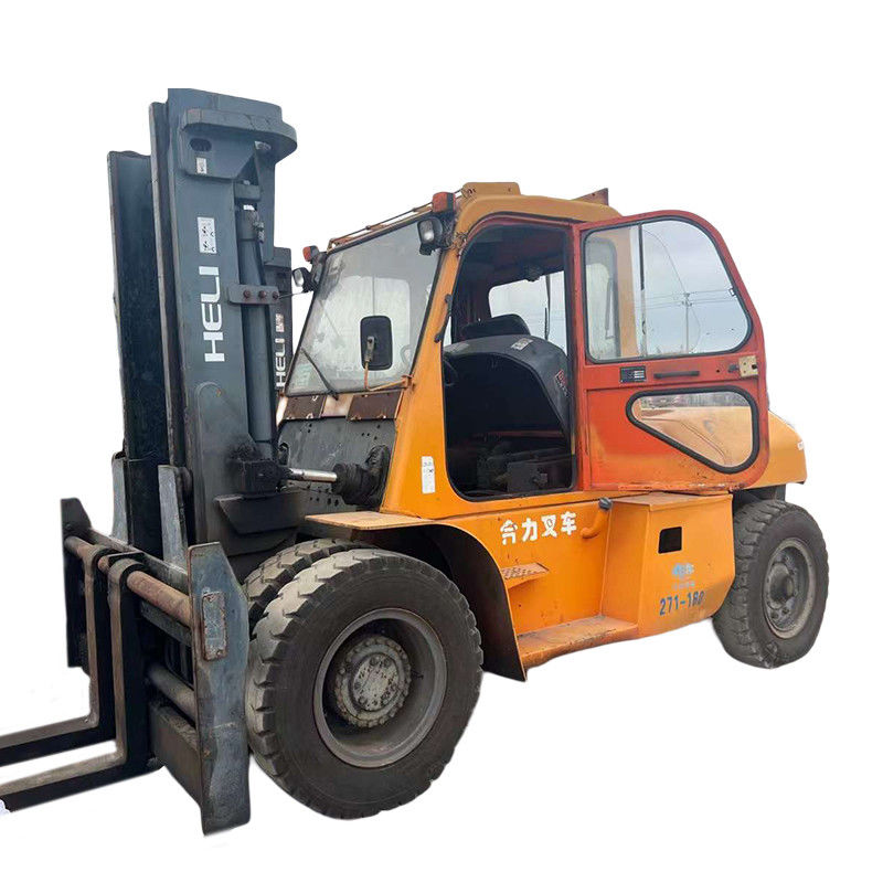 10 toneladas de empilhadeira heli-diesel com motor diesel potente e baixo consumo de combustível