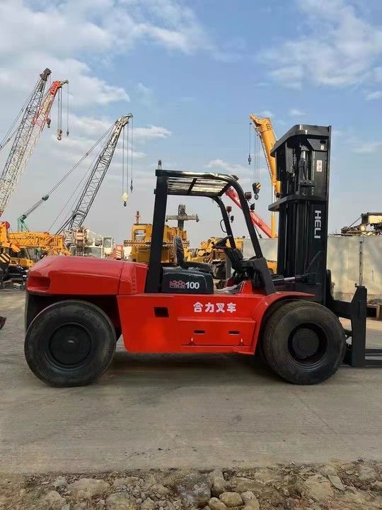 10 toneladas de empilhadeira diesel 4x4 cpcd100 3m 4,5m 6m por Heli para oficinas de reparação de máquinas