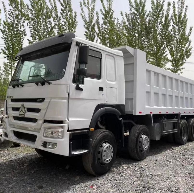 35tons 371HP Sinotruk HOWO camiões de descarga usados 8*4 camião de remoção para mina de construção