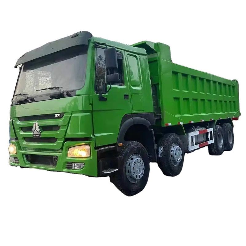 Caminhão de descarga usado 371HP 35tons Caminhão de descarga 8*4 para construção pesada SINOTRUK Chassis