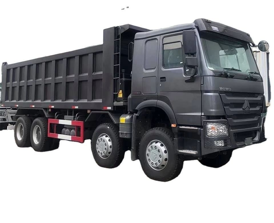 Utilizado Howo 8x4 12 Wheeler 24 30 metros cúbicos 35 toneladas 40 toneladas camião de despejo camião de descarga diesel para transporte de areia