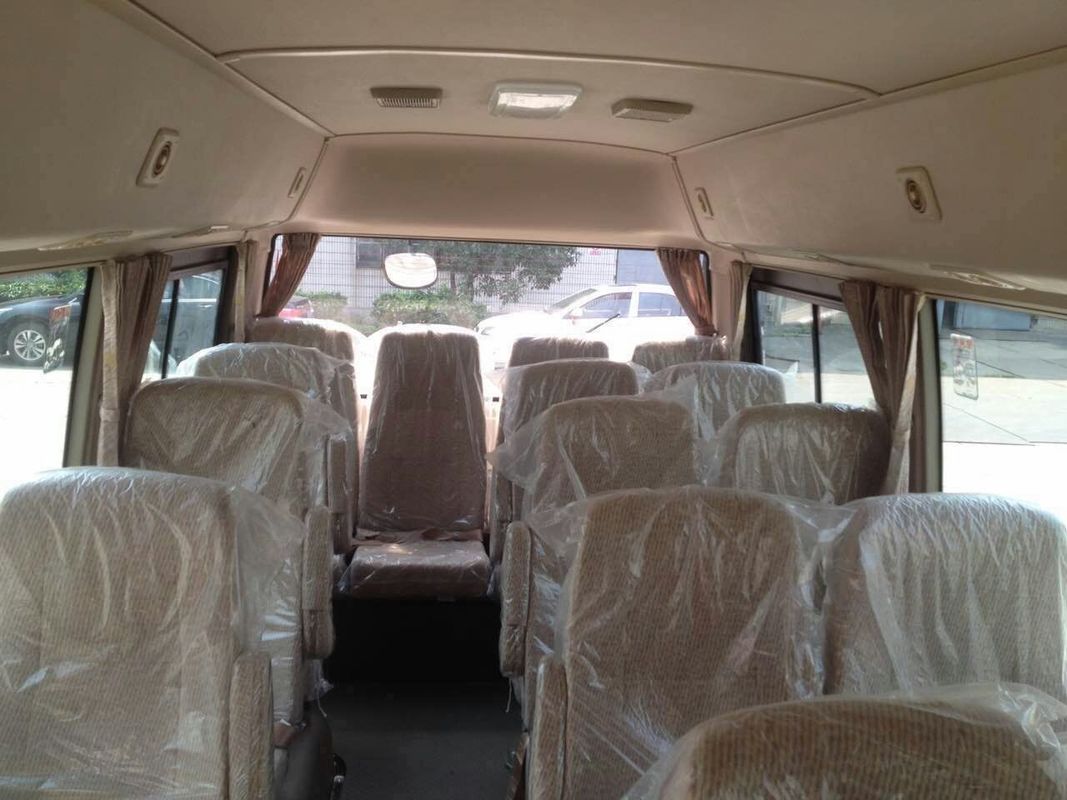 16 lugares Mini veículo ônibus de luxo transporte com 1830/1650 dianteiro / traseiro trilho e características