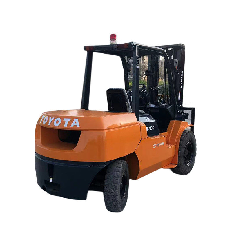 2001-4000 Horas de Trabalho 5 toneladas Toyota em segunda mão Usado em empilhadeira com 560 mm sobreposição frontal