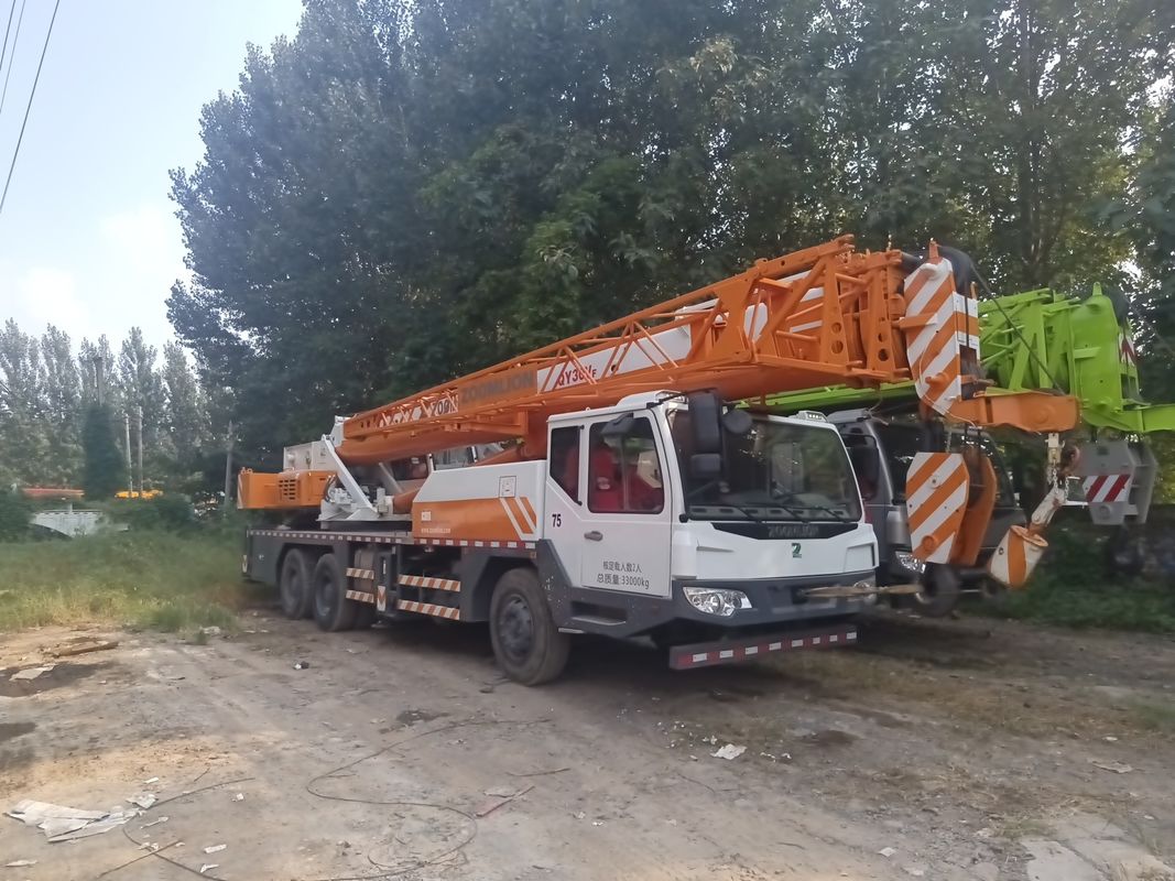 Guindaste de caminhão usado por encomenda com raio de rotação mínimo de 10,5 m Guindaste Zoomlion 30 toneladas 35 toneladas