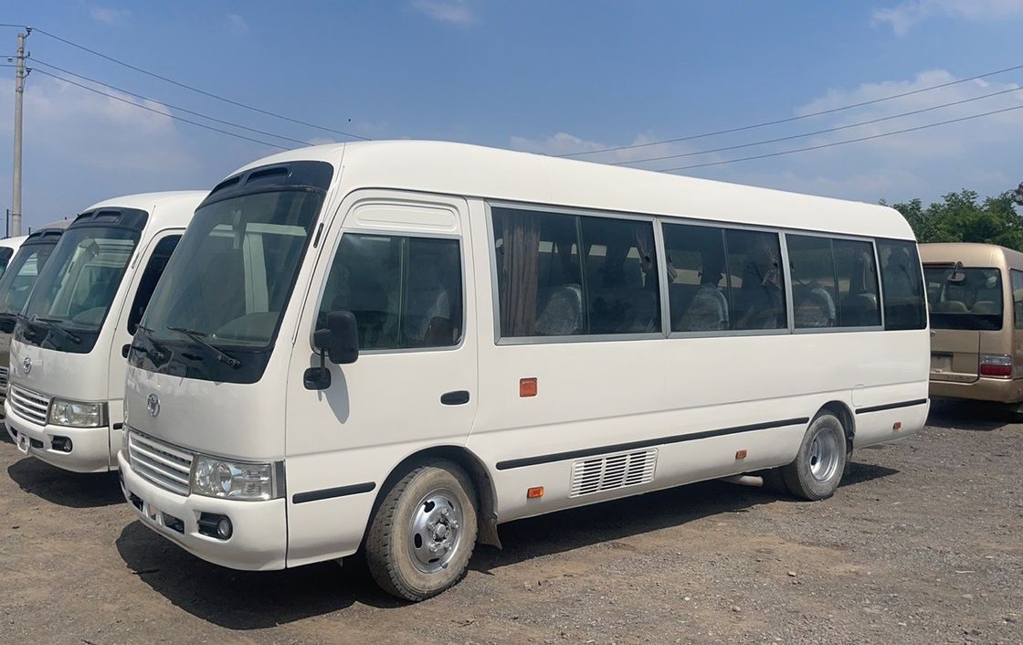 23-30 Assentos Usados Toyota Coaster Bus com motor diesel a preços acessíveis e capacidade de assentos