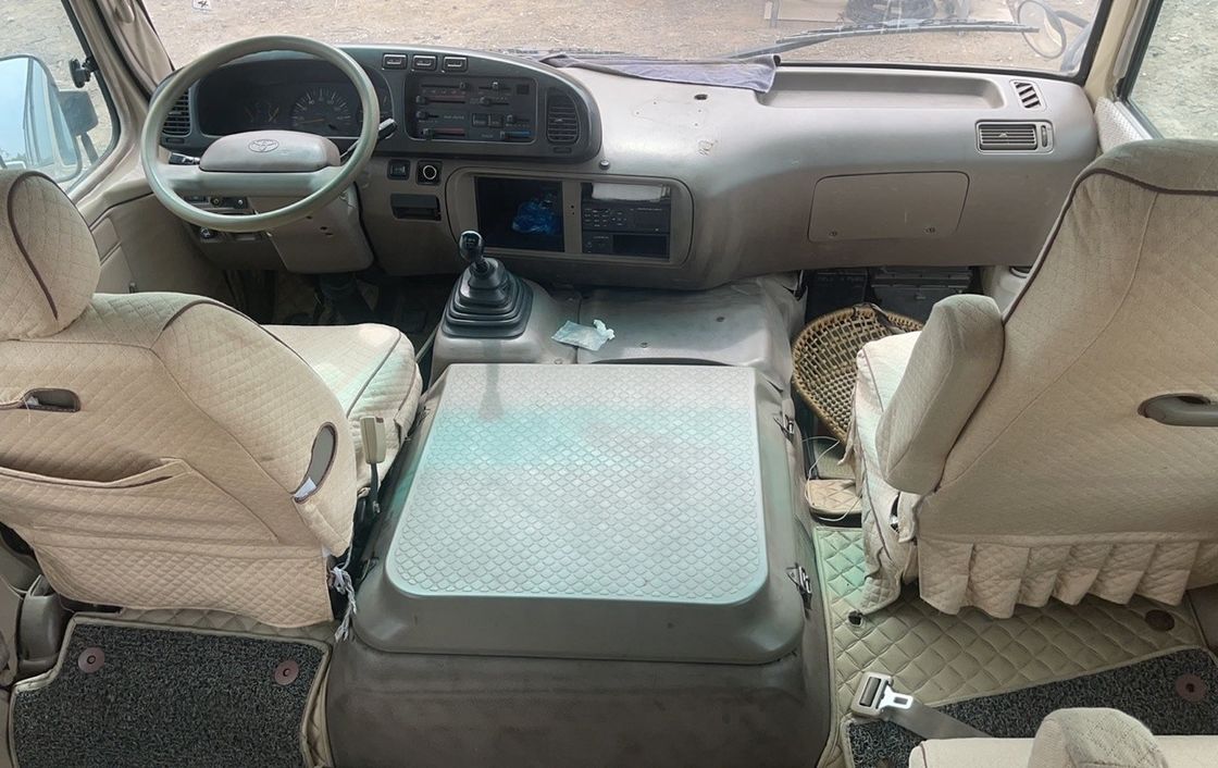 7.7m 29 lugares Chinese Coaster Mini Bus 30 lugares Transmissão manual para a sua frota