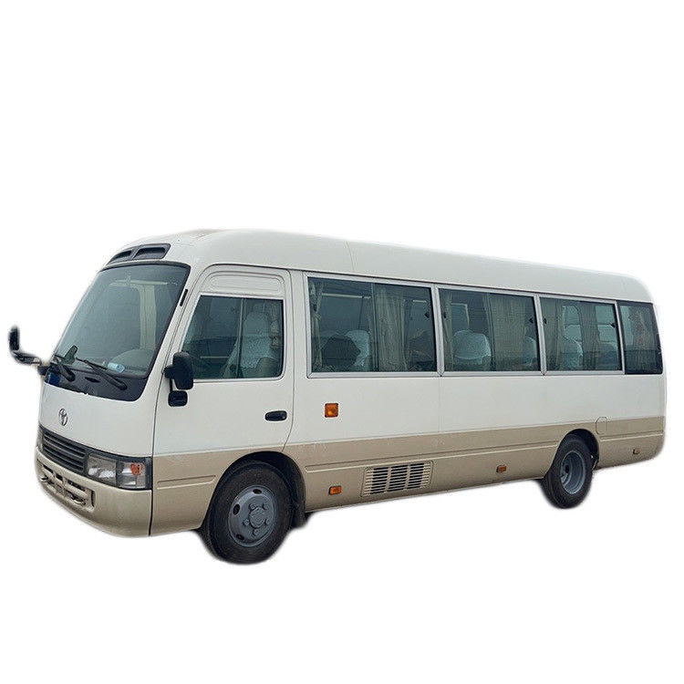 Autobus diesel Toyota Coaster de luxo usado de 30 lugares para o padrão de emissões Euro 3