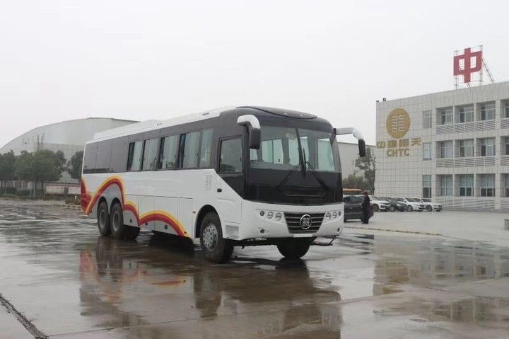 Transmissão manual 54 1 assentos Direito Direito Direito Ônibus de passageiros CHTC com motor Weichai
