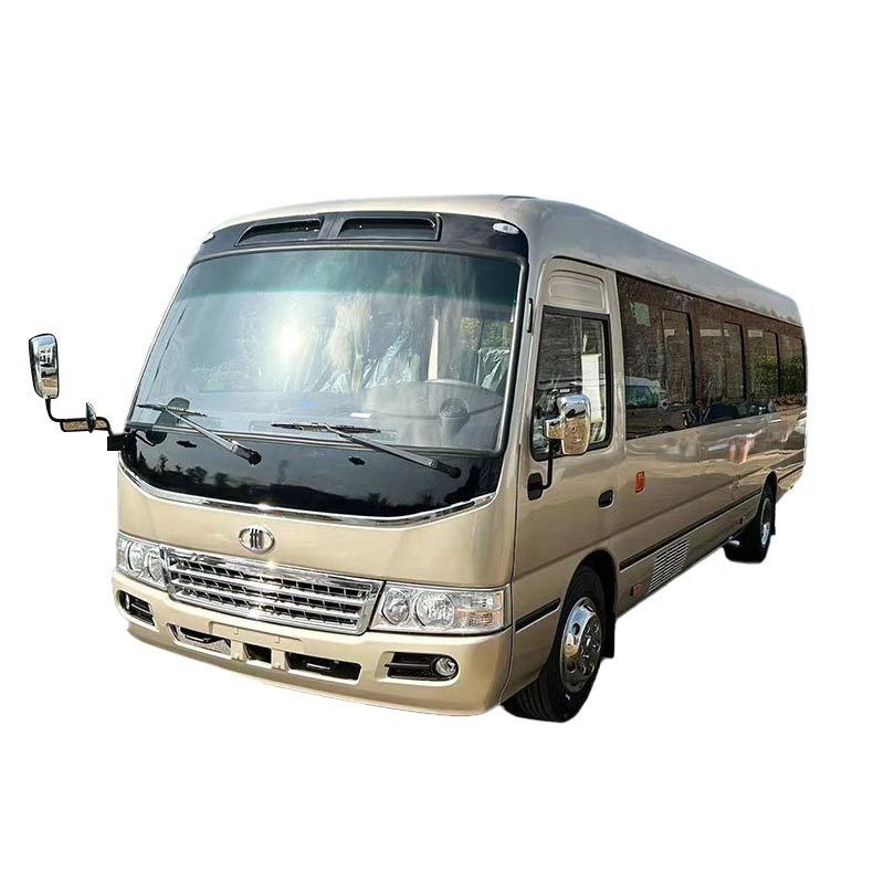 30 lugares Japão Toyo Ta Coaster Motor diesel Ônibus escolar de couro com alta confiabilidade