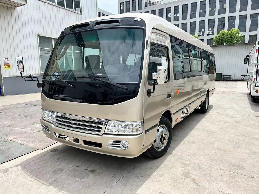 30 lugares Japão Toyo Ta Coaster Motor diesel Ônibus escolar de couro com alta confiabilidade