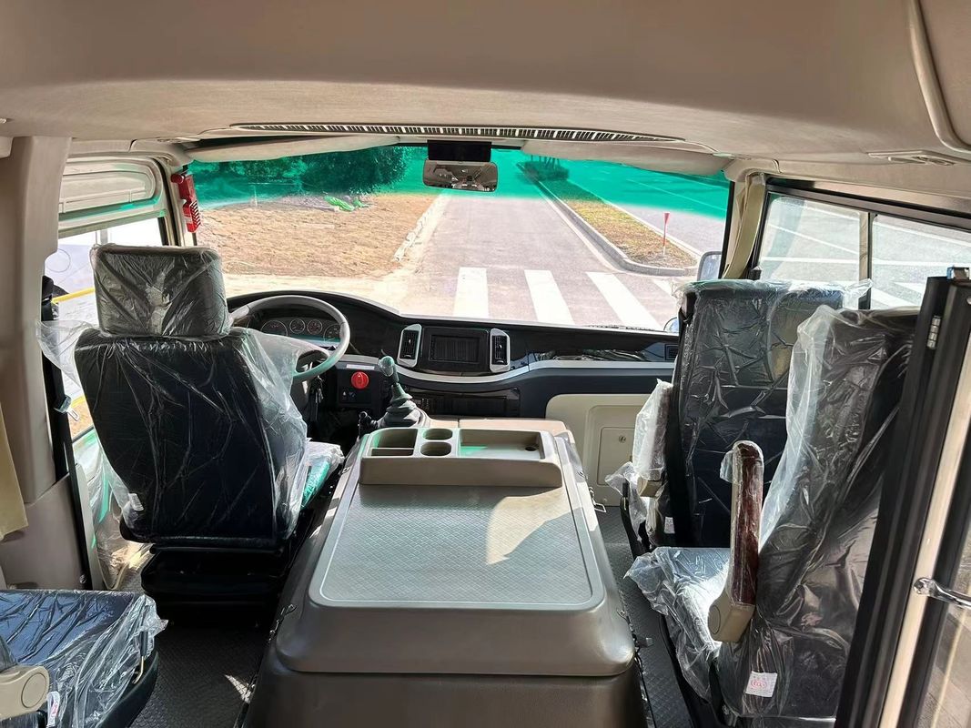 30 lugares Japão Toyo Ta Coaster Motor diesel Ônibus escolar de couro com alta confiabilidade