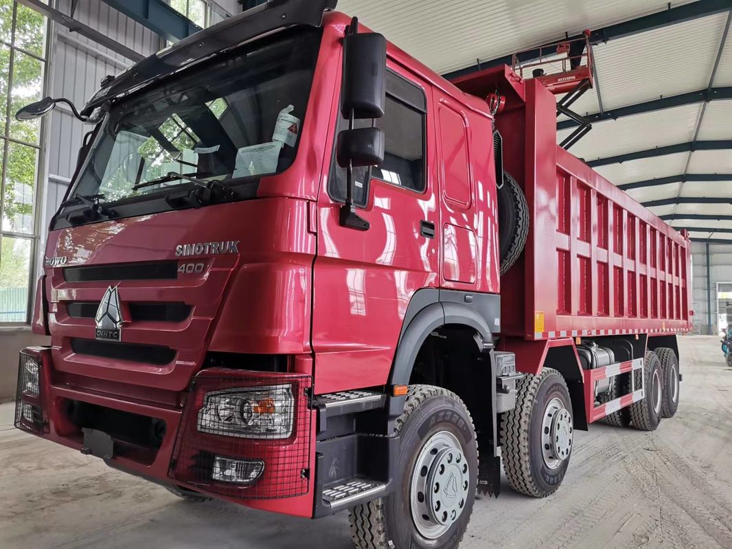 HW Gear Box SINO TRUCK HOWO 400HP 16 rodas 8x4 Pesado LHD Dump Truck Tipper Dumper