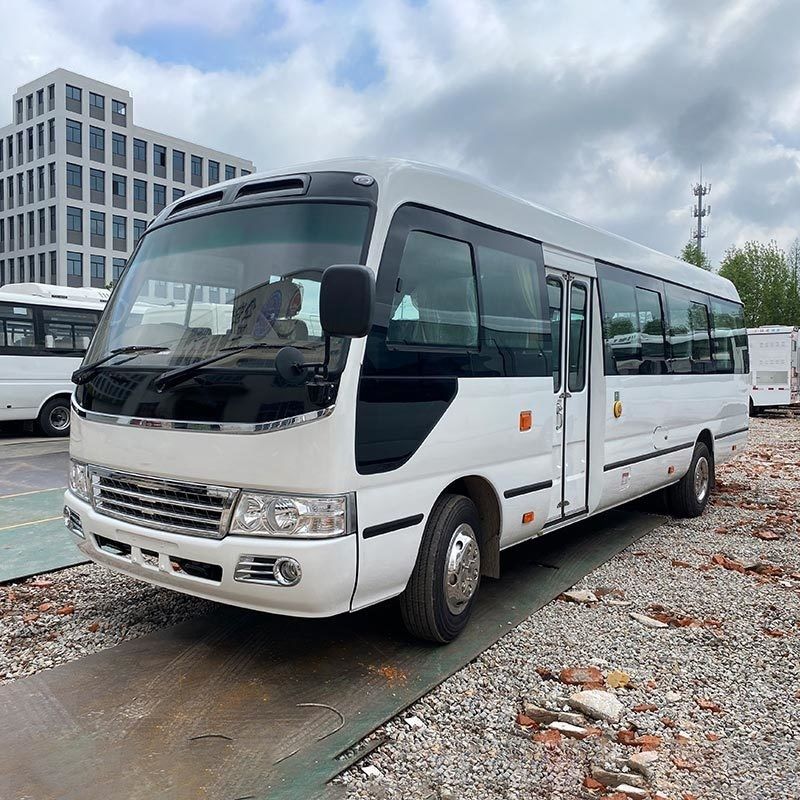 Ônibus turístico de luxo de segunda mão 2023 Toyo ta Coaster 30 lugares LHD RHD Motor diesel