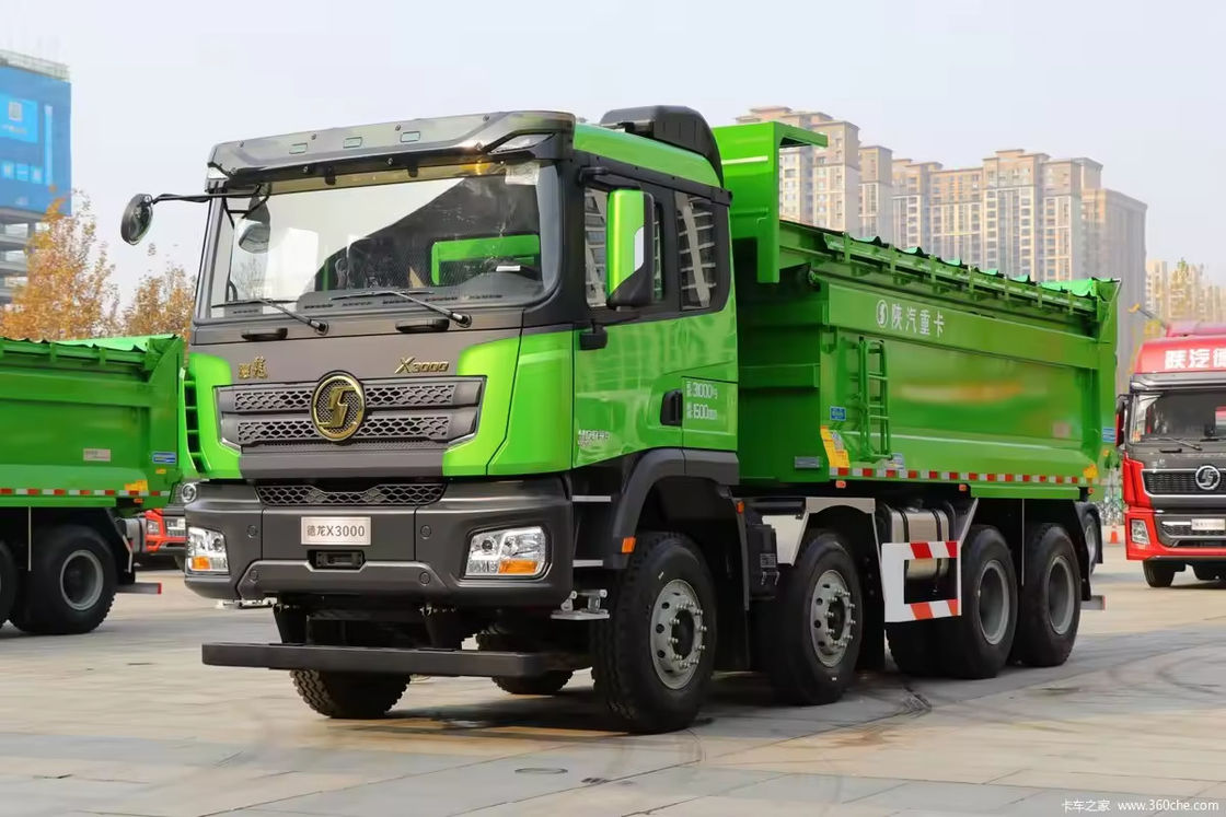 Caminhões Sinotruk Shacman X3000 8x4 12 Roda 25 Cbm Caminhão de descarga com motor Weichai