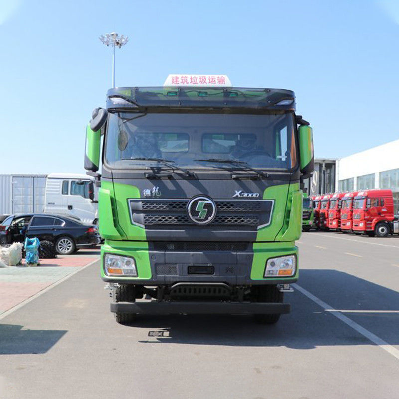 400 hp 6X4 5.8m Shacman Dump Truck com câmera traseira e 5.8 * 2.35 * 1.5m dimensão do tanque de carga