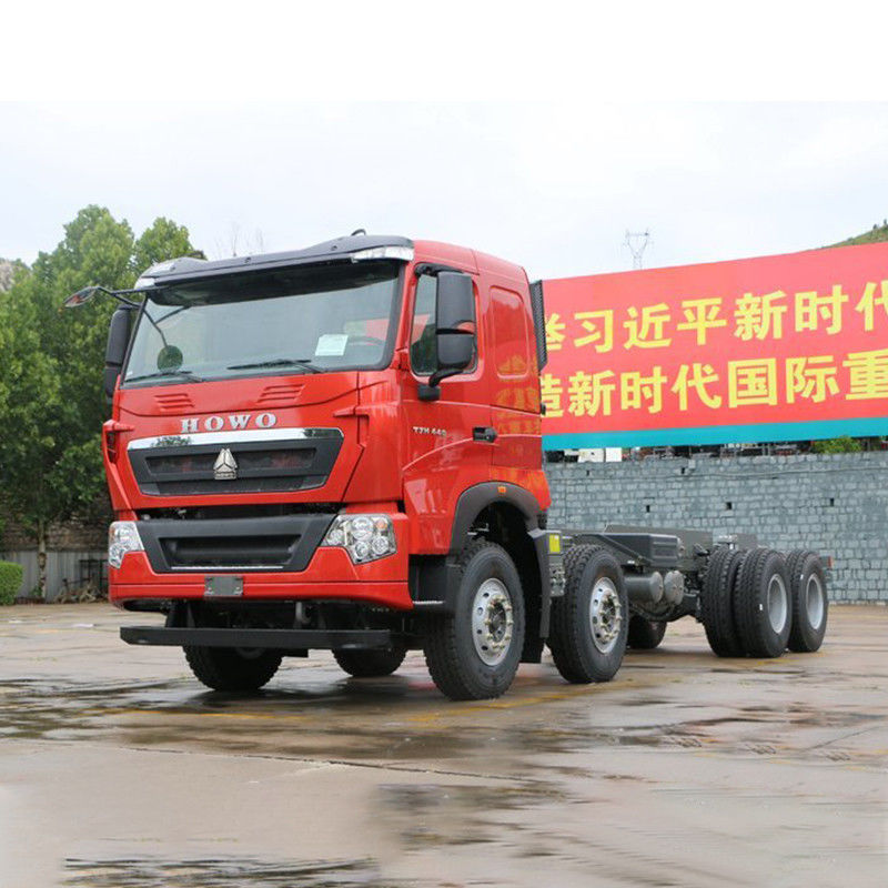 8x4 roda motriz segunda mão Howo Dump Truck 440hp Euro2 Euro3 8m 12F Transmissão