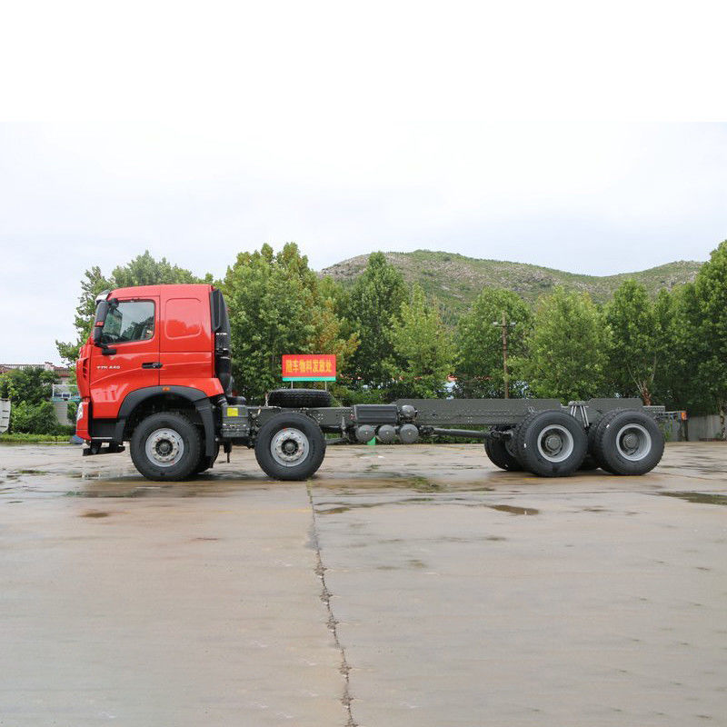 8x4 roda motriz segunda mão Howo Dump Truck 440hp Euro2 Euro3 8m 12F Transmissão