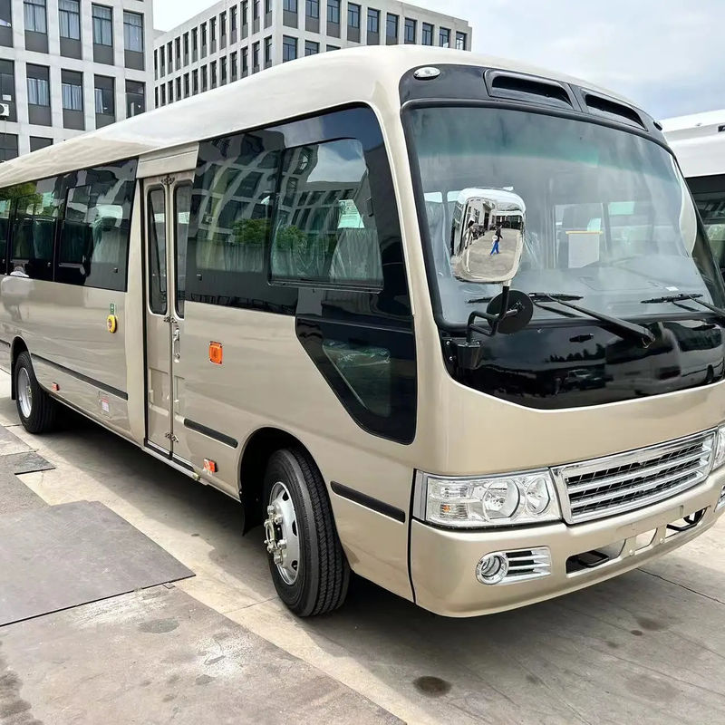 Transmissão manual Tipo 30 assentos LHD/RHD Diesel Mini Coaster Bus com design de luxo