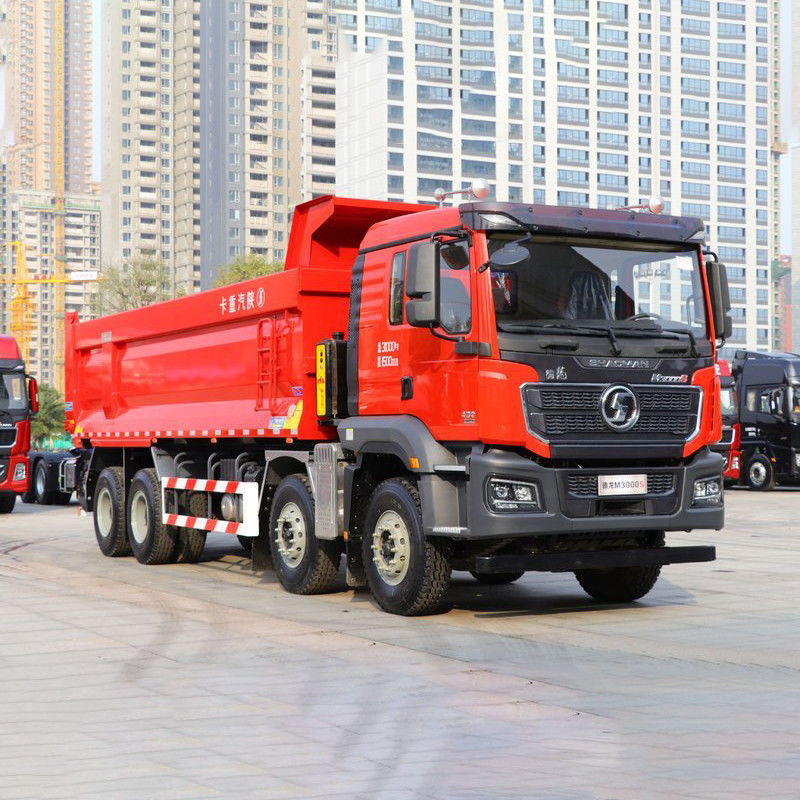 350 hp 8x4 6.8m Shacman Dump Tipper Truck com 12 pneus e Euro 2 padrão de emissões