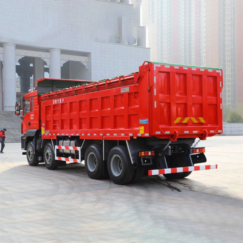 350 hp 8x4 6.8m Shacman Dump Tipper Truck com 12 pneus e Euro 2 padrão de emissões